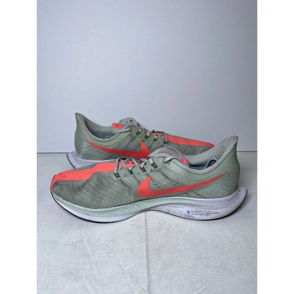 NIKE Zoom Pegasus 35 Turbo AJ4114-060 Grey/Hot Punch Mens Size 15 Shoe Sneaker - Picture 8 of 8
